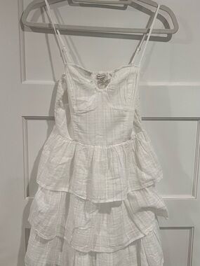 White tiered sundress